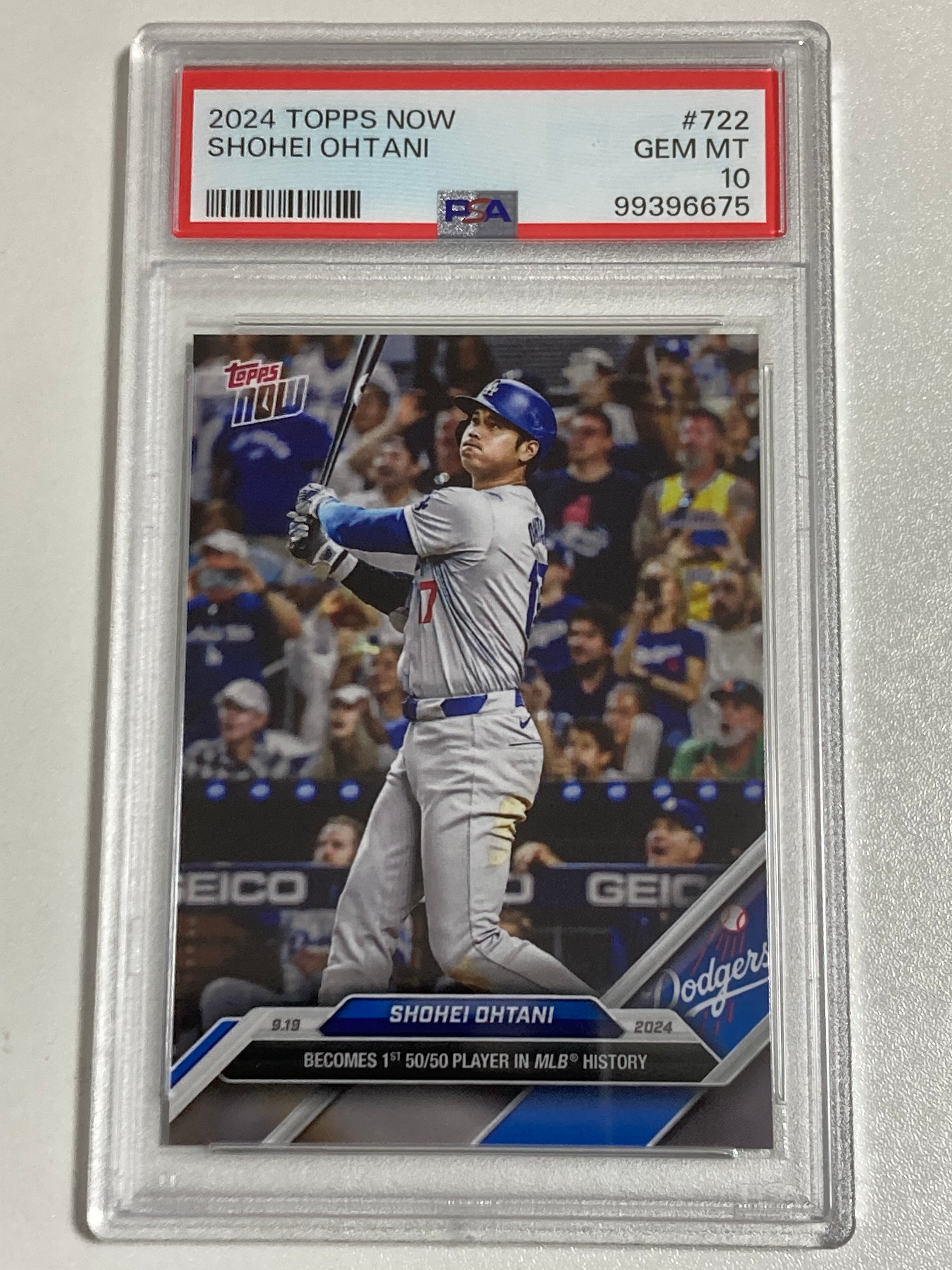 大谷翔平 [722](2024 MLB トップスナウカード「50/50 Club 9/19/24」)