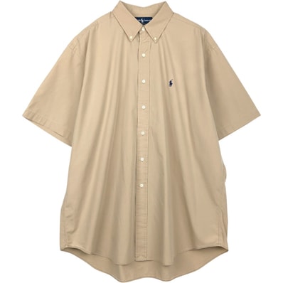 古着 ラルフローレン Ralph Lauren BLAKE 半袖 ボタンダウンシャツ メンズXL相当/eaa658039