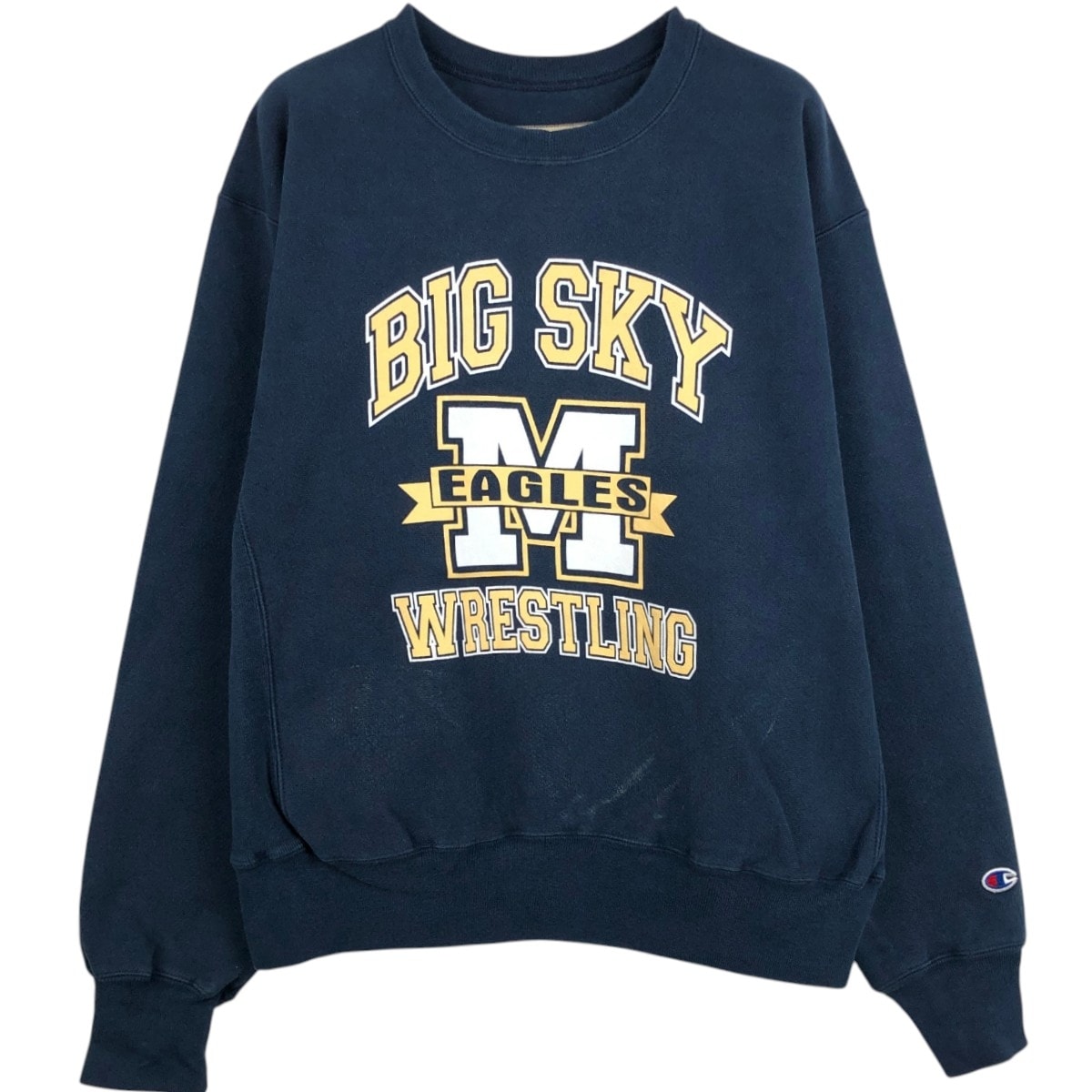 古着 00年代 チャンピオン Champion PREMIUM REVERSE WEAVE プレミアムリバースウィーブ 3連プリント カレッジスウェットシャツ トレーナー メンズXL相当/eaa680194