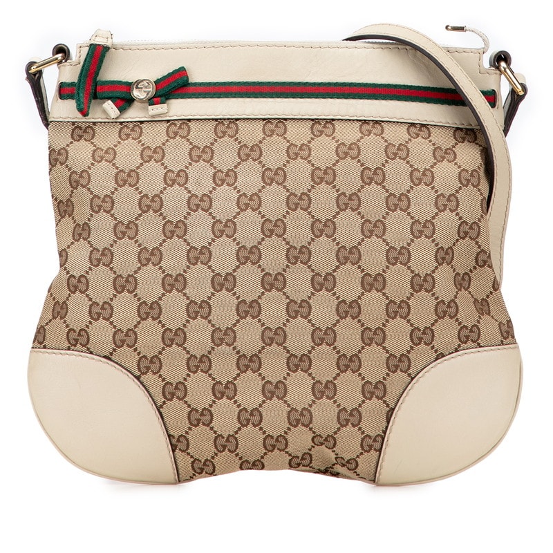 グッチ GGキャンバス メイフェア ショルダーバッグ 257065 ベージュ キャンバス レザー レディース GUCCI 中古