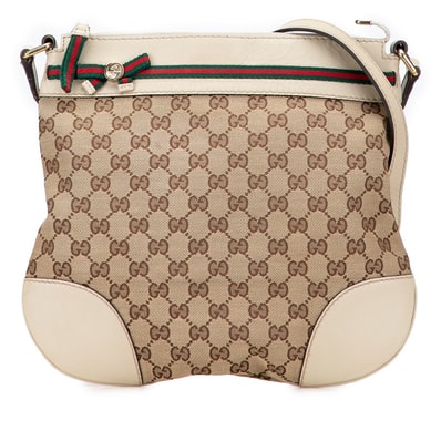 グッチ GGキャンバス メイフェア ショルダーバッグ 257065 ベージュ キャンバス レザー レディース GUCCI 中古