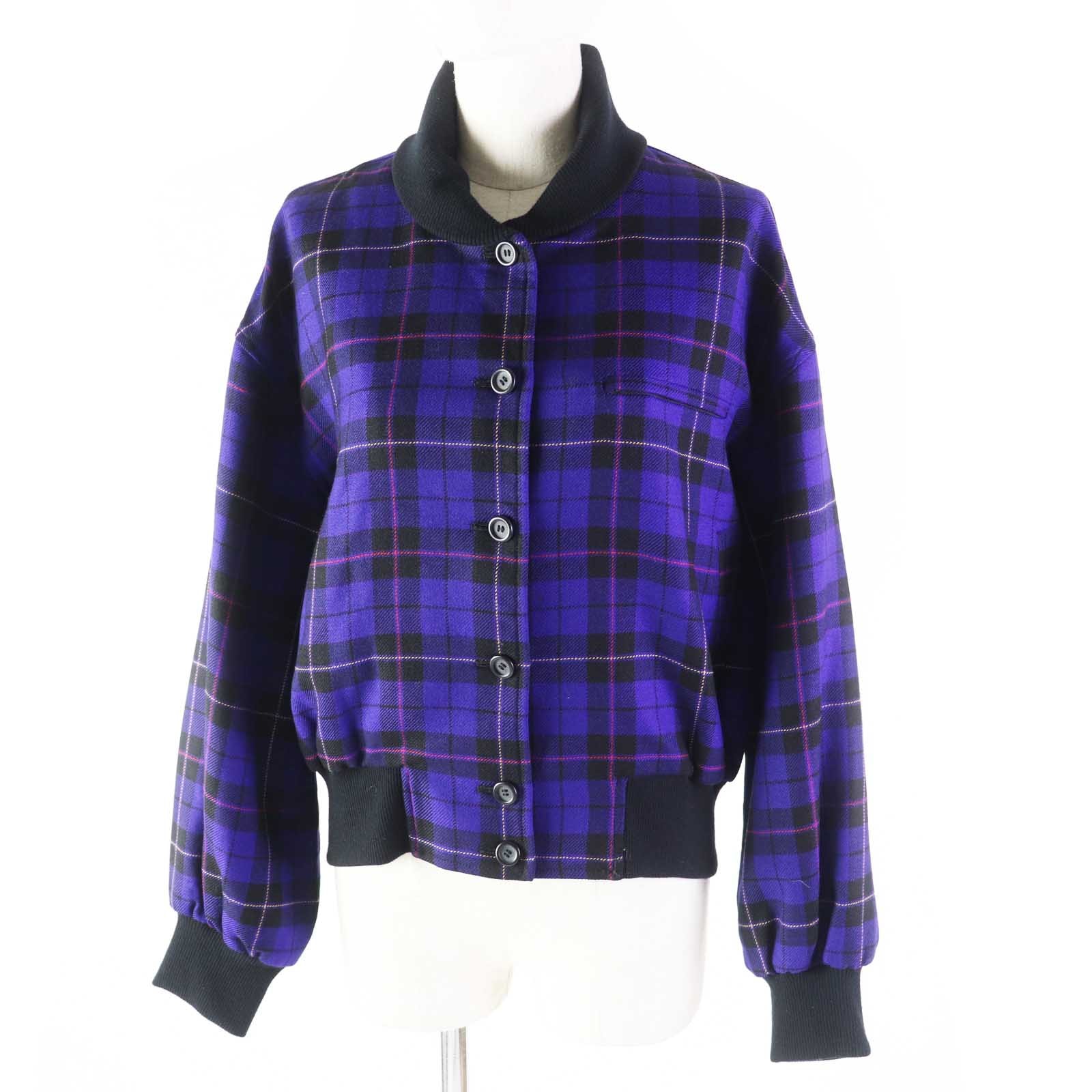 極美品 クリスチャンディオール ブルゾン パープル系 レディース M
