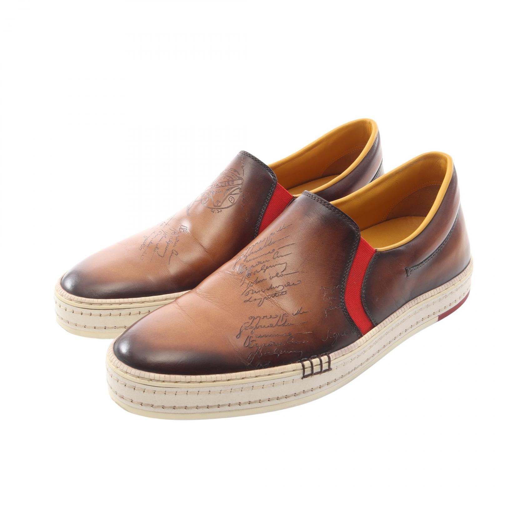 ベルルッティ Berluti プレイタイム スリッポン 靴 レザー メンズ ブラウン系 【中古】