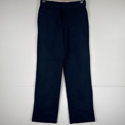 古着 ディッキーズ Dickies ワークパンツ ストレート 作業着 874 オリジナルフィット ワンポイント センタープレス w30 L32 ネイビー メンズ