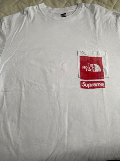 Supreme x The North Face Printed Pocket Tee "White"