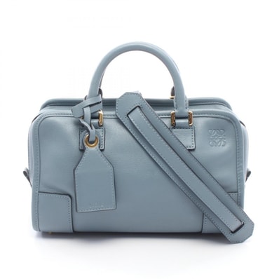 ロエベ LOEWE アマソナ23 2WAY ハンドバッグ バッグ レザー レディース ブルー系 【中古】