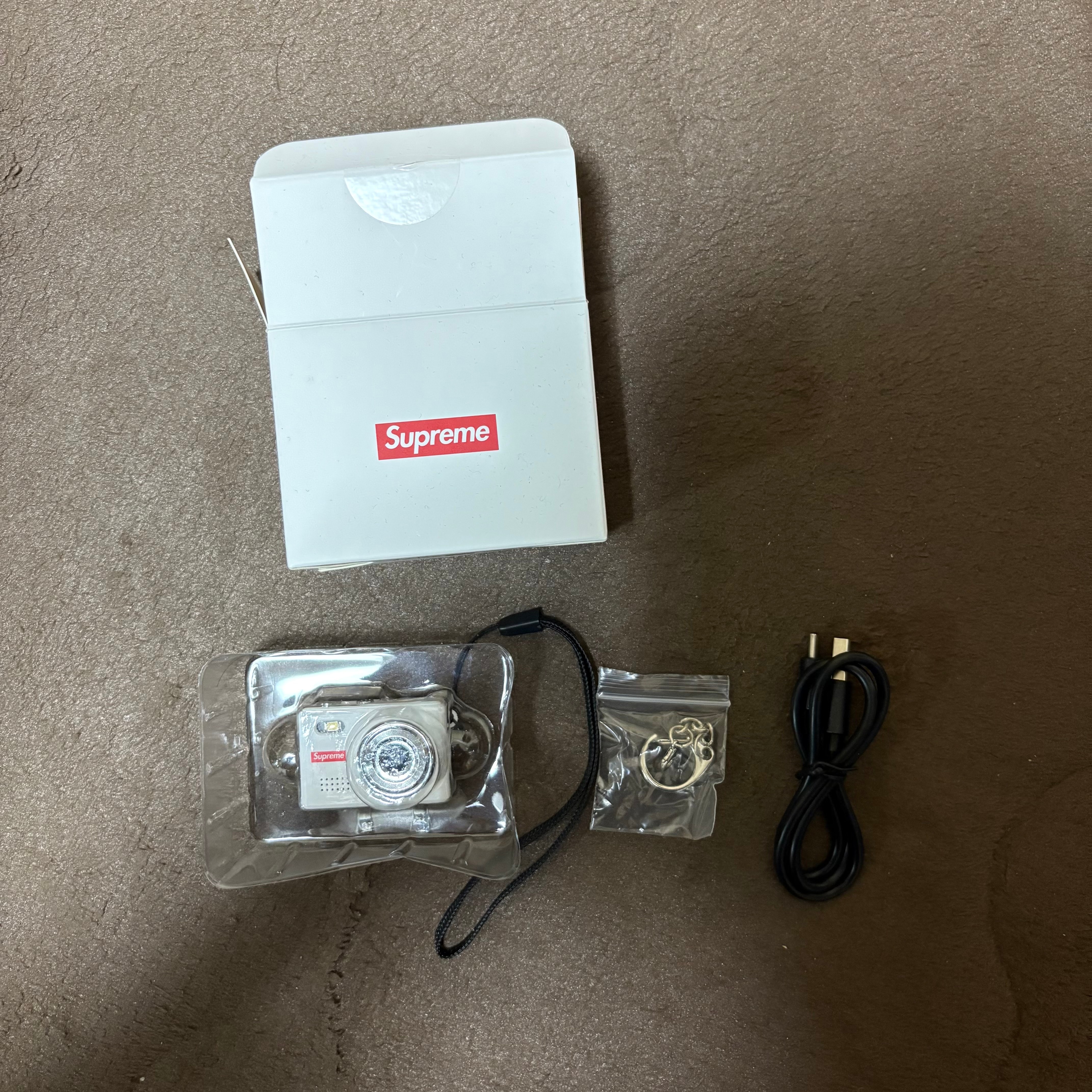 Supreme Digital Camera Keychain "White"