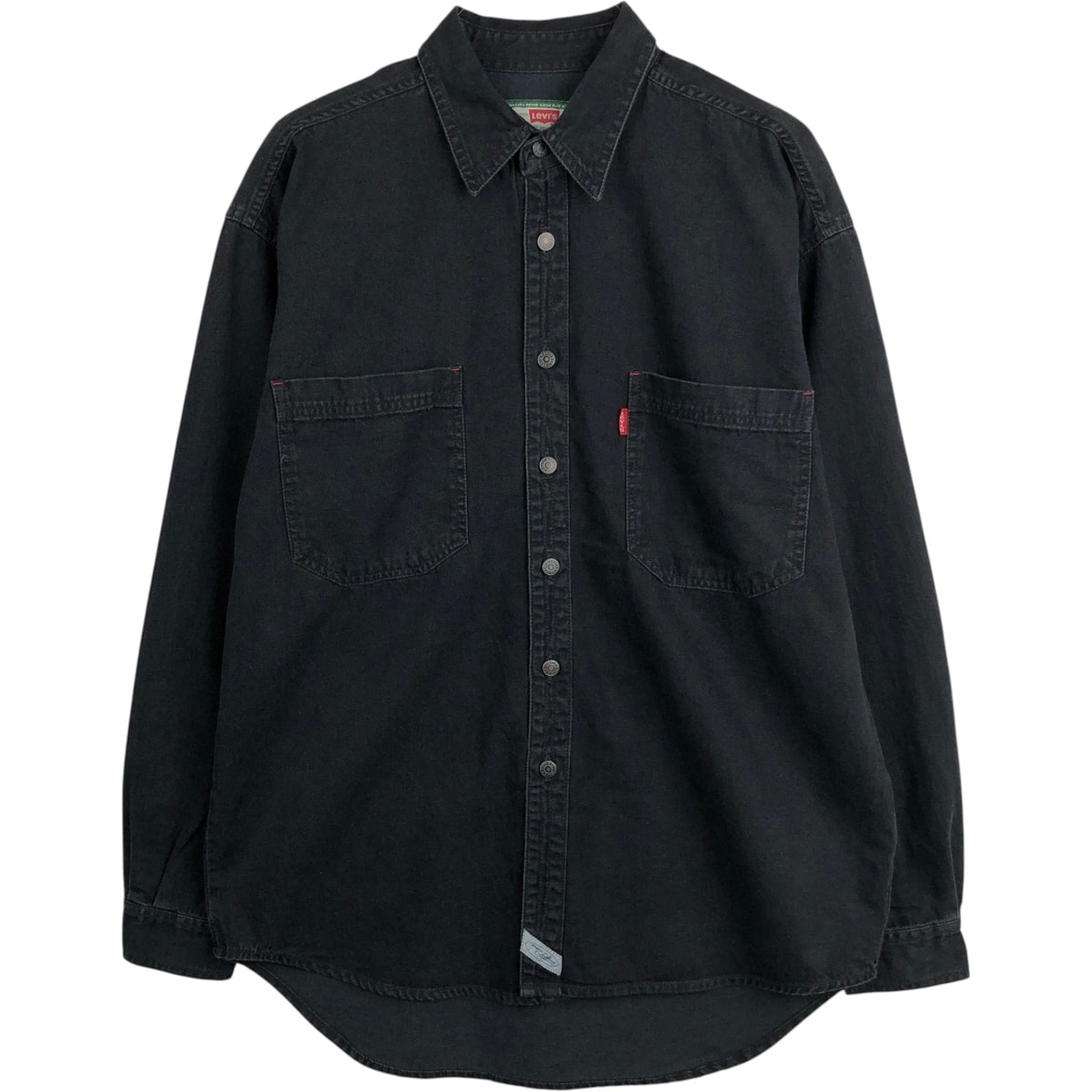 古着 リーバイス Levi's 60560-1361 長袖 ブラックデニムシャツ メンズM相当/eaa662896