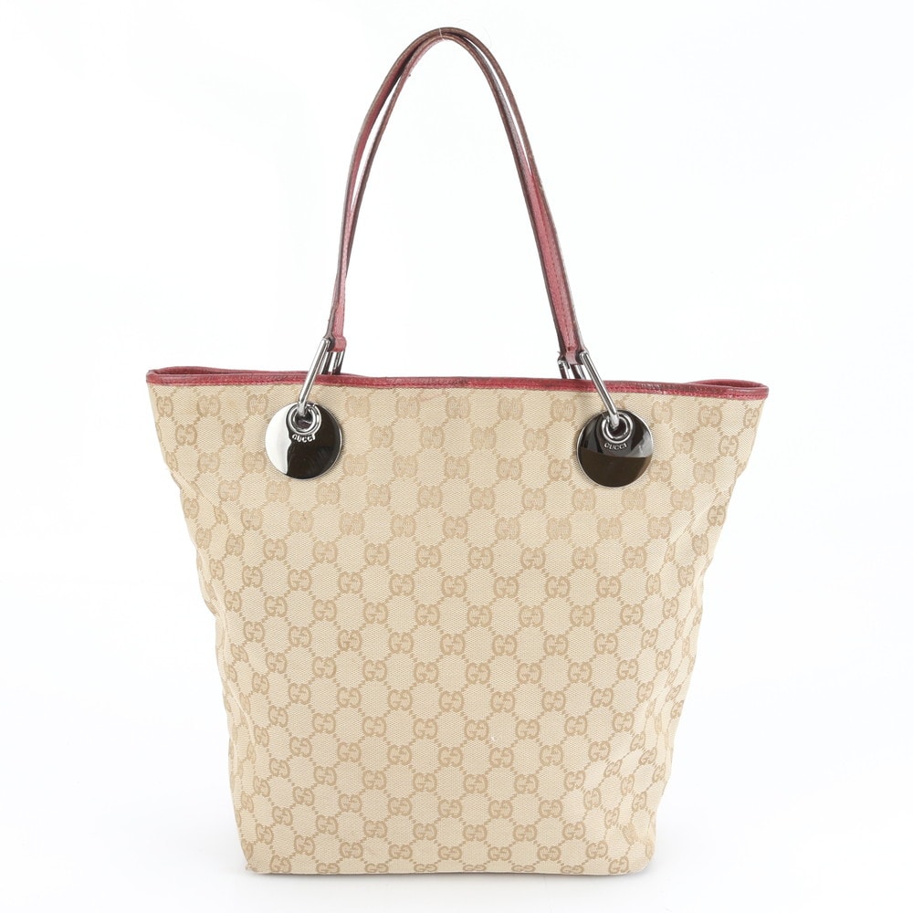 ■美品 グッチ GGキャンバス 120836 トート バッグ