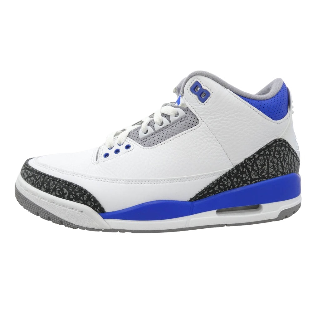 NIKE ナイキ スニーカー CT8532-145 Air Jordan 3 Racer Blue エアジョーダン3 レーサー ブルー ローカット スニーカー オフホワイト系 26cm【中古】