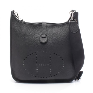 エルメス HERMES エヴリン 3 トロワ GM ショルダーバッグ バッグ レザー トリヨンクレマンス トリヨンクレマンス ブラック(エルメス) W刻印(2024年製造) レディース ブラック系 【中古】