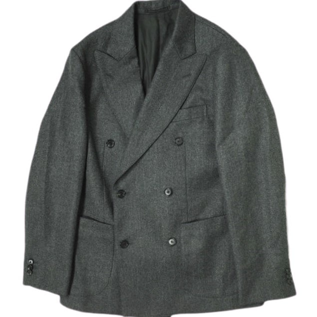 KAPTAIN SUNSHINE キャプテンサンシャイン 23AW 日本製 Double Breasted Jacket ダブルブレストジャケット KS23FJK04 34 CHARCOAL アウター g15575