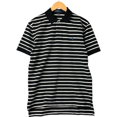 古着 ラルフローレン Ralph Lauren POLO by Ralph Lauren 半袖 ボーダー ポロシャツ メンズM相当/eaa547107