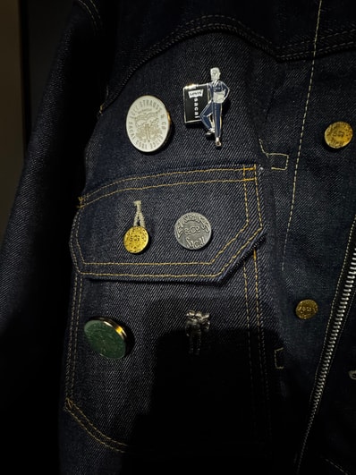 sacai x LEVI'S Men's Denim x Nylon Twill Reversible Blouson "Indigo/Black"