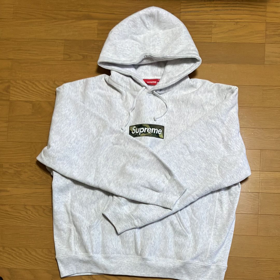 Supreme Box Logo Hooded Sweatshirt "Ash Grey" (23FW)