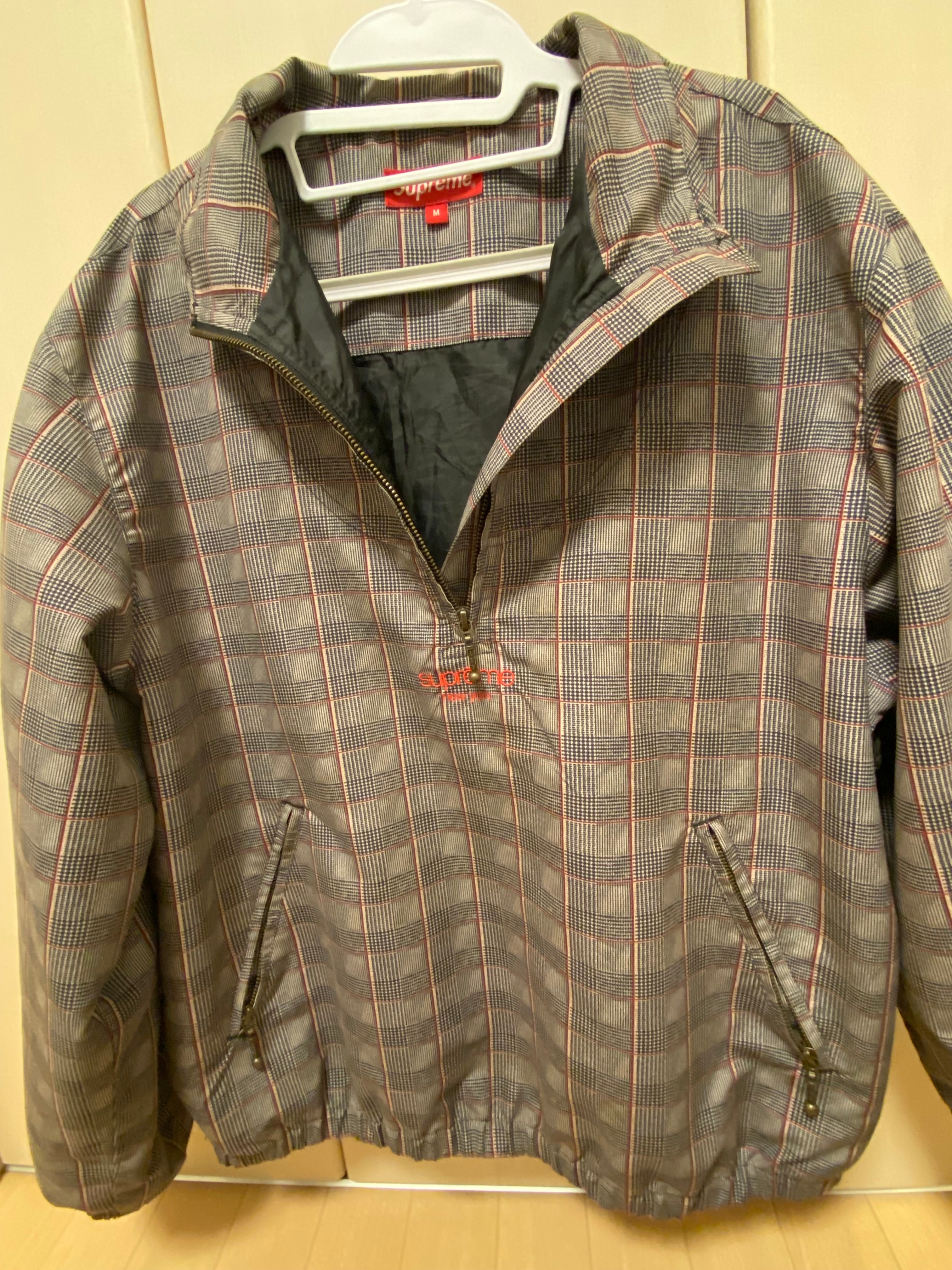 シュプリーム トラック ハーフ ジップ プルオーバー "タン"