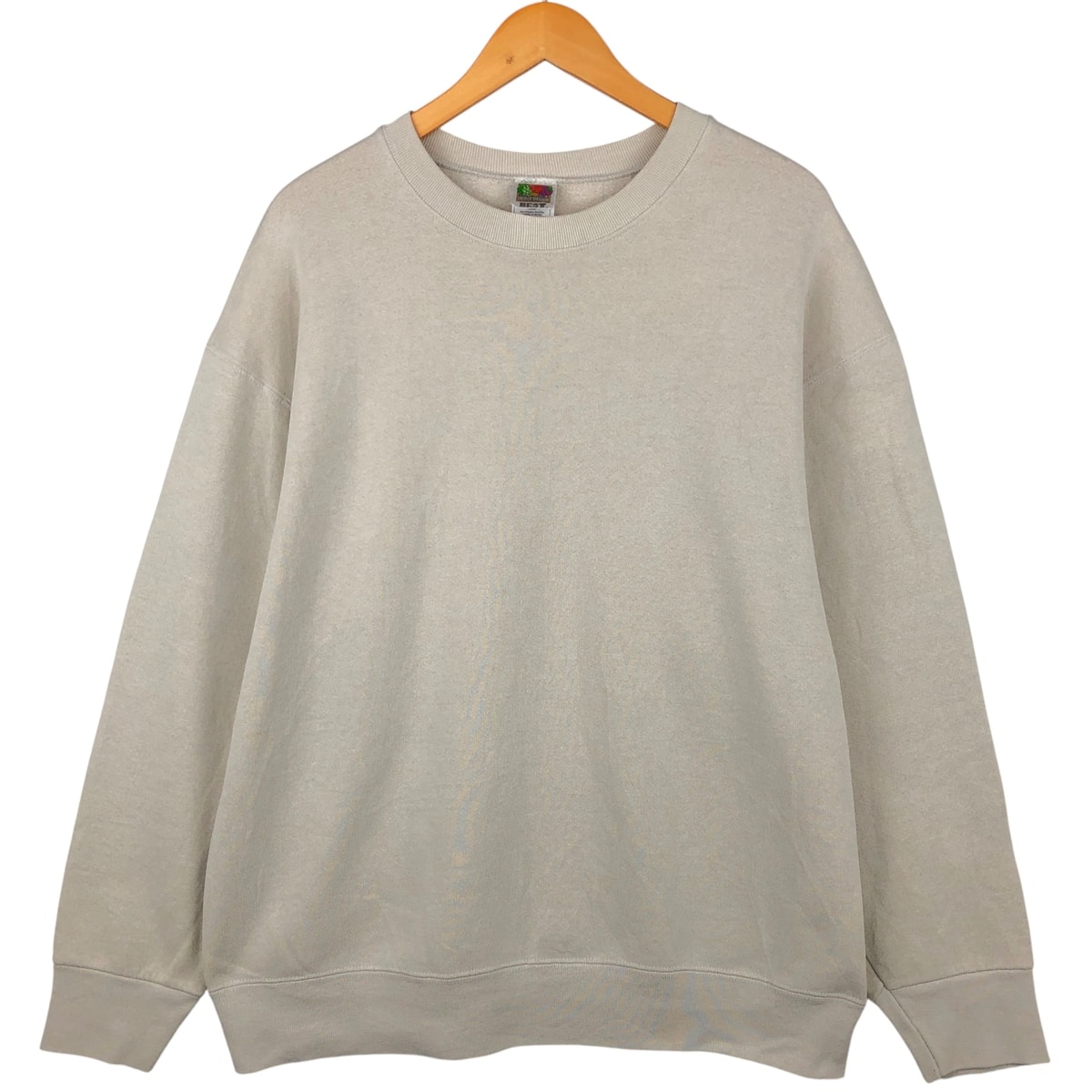 古着 00年代 フルーツオブザルーム FRUIT OF THE LOOM BEST 無地 ブランクスウェットシャツ トレーナー メンズXL相当/eaa482721