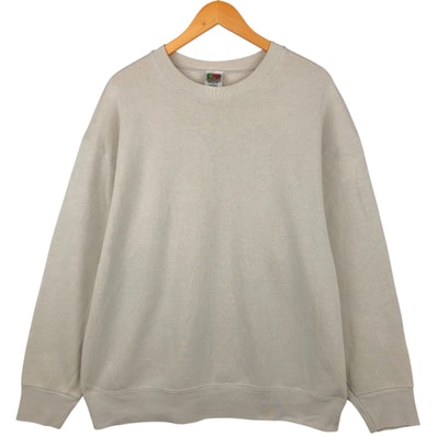 古着 00年代 フルーツオブザルーム FRUIT OF THE LOOM BEST 無地 ブランクスウェットシャツ トレーナー メンズXL相当/eaa482721