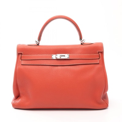 エルメス HERMES ケリー35 2WAY 内縫い ハンドバッグ バッグ レザー トリヨンクレマンス トリヨンクレマンス ピンク □N刻印(2010年製造) レディース ピンク系 【中古】