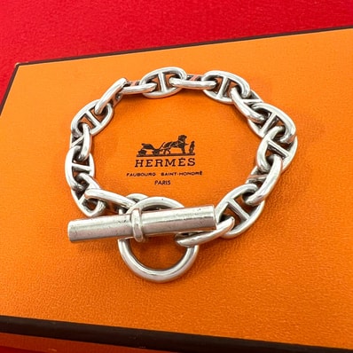HERMES エルメス シェーヌダンクル MM 16コマ ブレスレット シルバー925 ブレスレット シルバー
86126