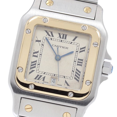 カルティエ サントスガルベLM W20011C4 メンズ 【中古】