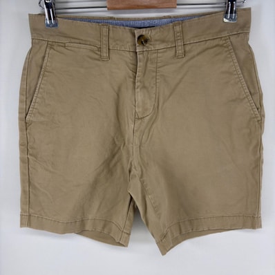 古着 トミーヒルフィガー TOMMY HILFIGER パンツ チノパン ワンポイントロゴ ショーツ ハーフパンツ w29 ベージュ系 メンズ