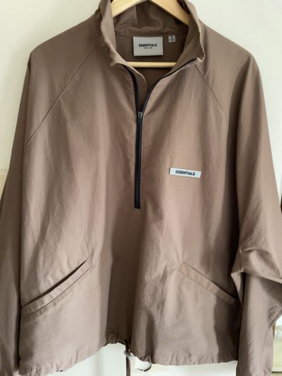 FEAR OF GOD ESSENTIALS / SSENSE Half Zip Track Jacket "Rain Drum"