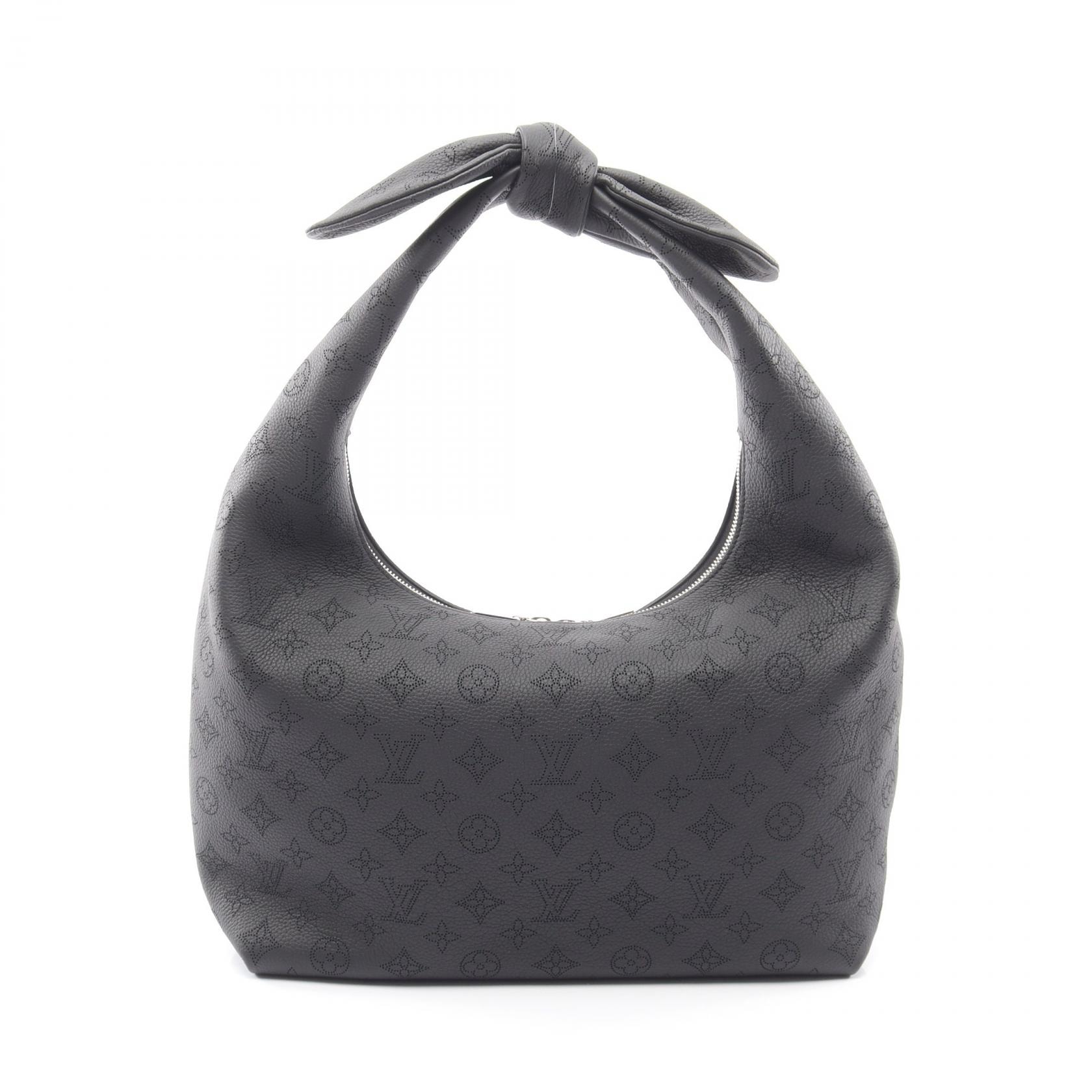 ルイ・ヴィトン LOUIS VUITTON ホワイノットMM ショルダーバッグ バッグ レザー マヒナ ノワール レディース ブラック系 M20788 【中古】