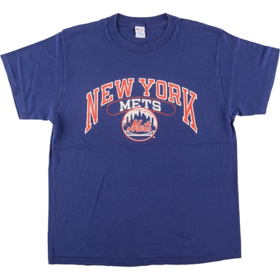 古着 80年代 Champion トリコタグ MLB NEW YORK MET ニューヨークメッツプリントTシャツ USA製 メンズXL相当 ヴィンテージ/eaa586674