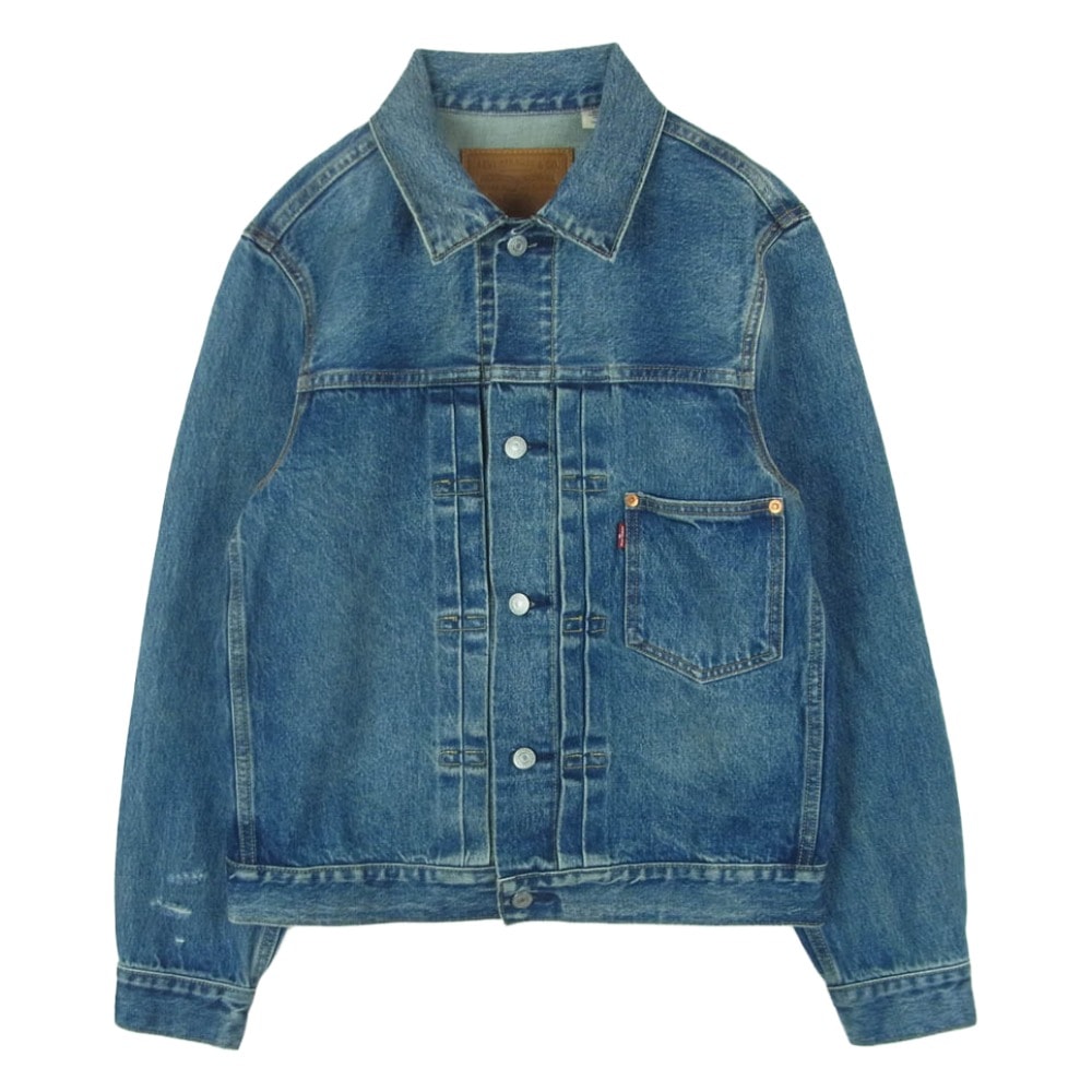 Levi's リーバイス A9518-0000 relume Type 1st Jacket 別注 ダメージ加工 デニム ジャケット インディゴブルー系 XS【中古】