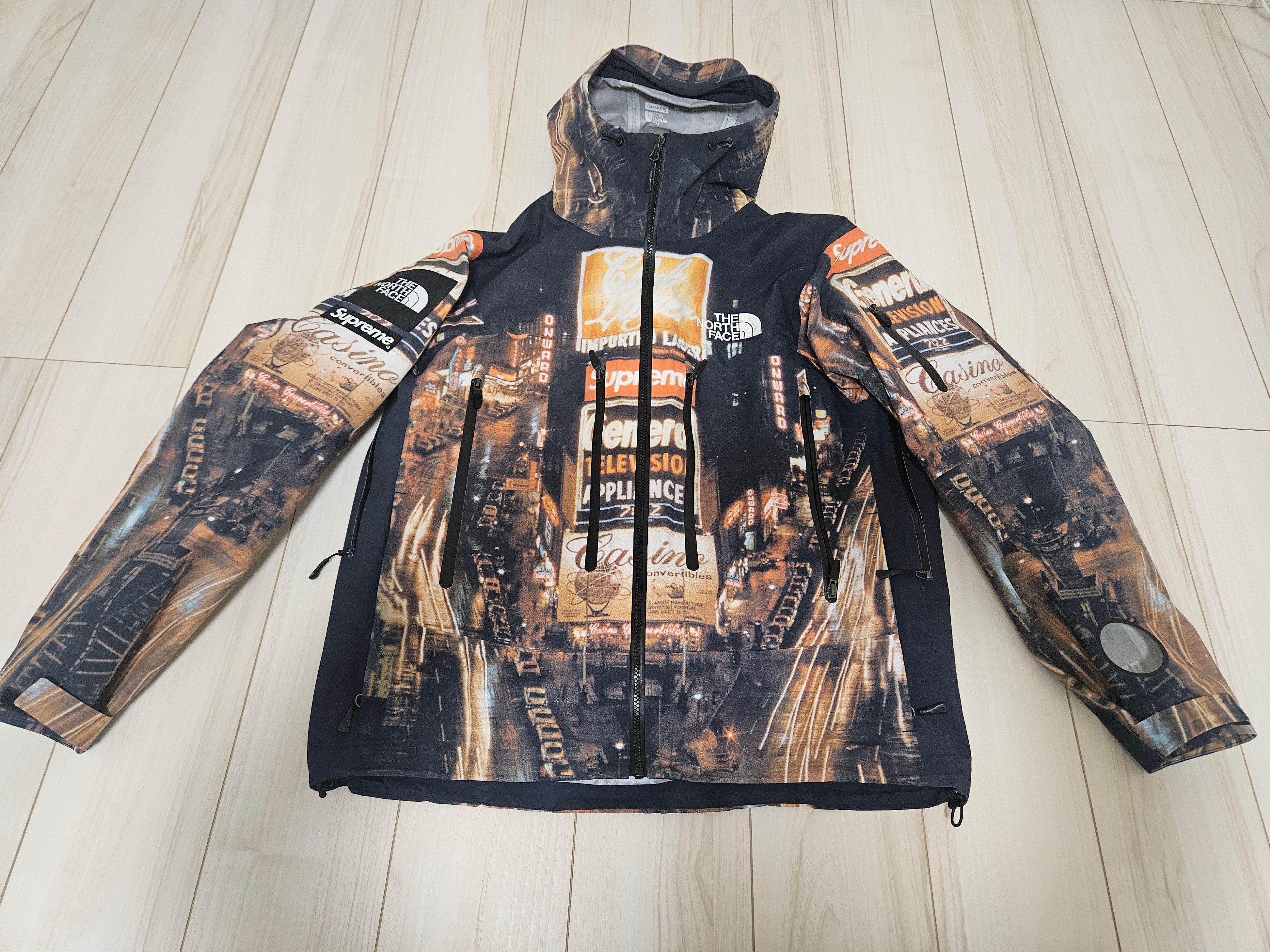 Supreme x The North Face Taped Seam Shell Jacket "Times square" NP52207I x NF0A82RK