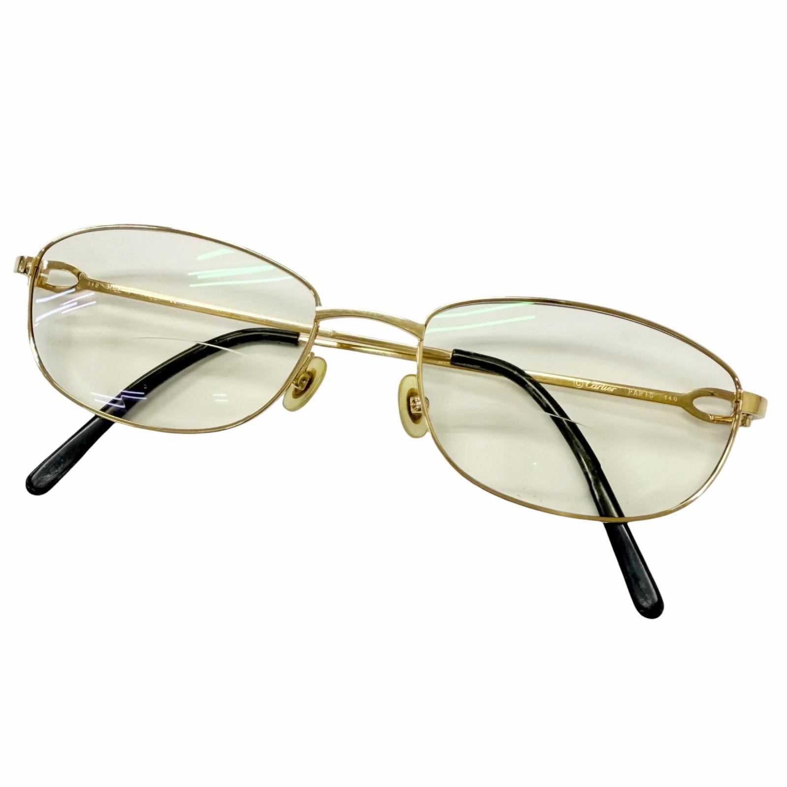 良品 カルティエ メガネ メンズ 54□18