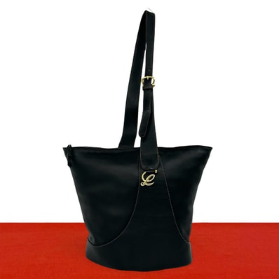 LOEWE ロエベ アントン レザー ショルダーバッグ ブラック
468-3