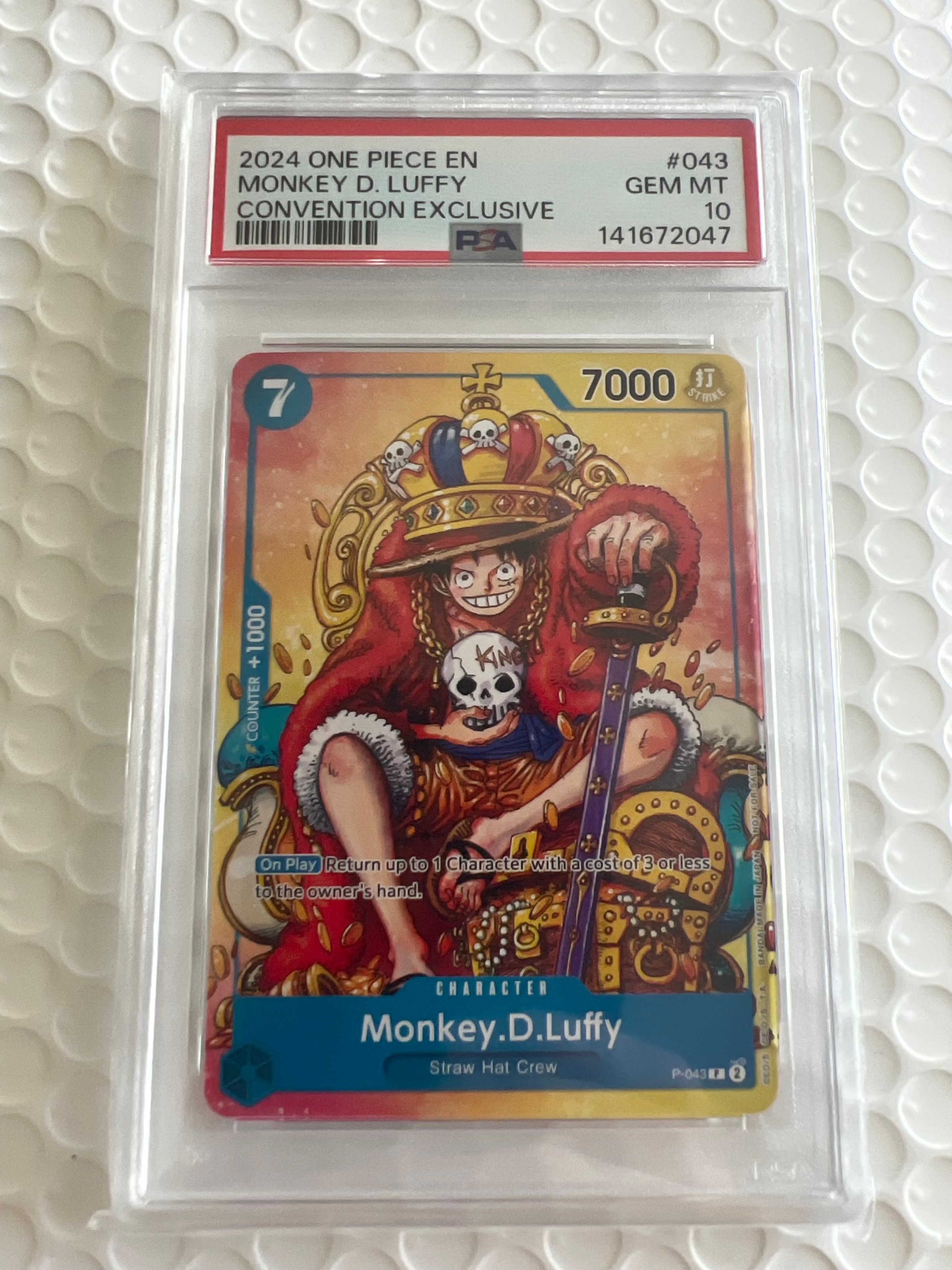 モンキー・D・ルフィ P [P-043]【英語版】(プロモーションカード「2nd アニバーサリー トーナメント 参加賞」)