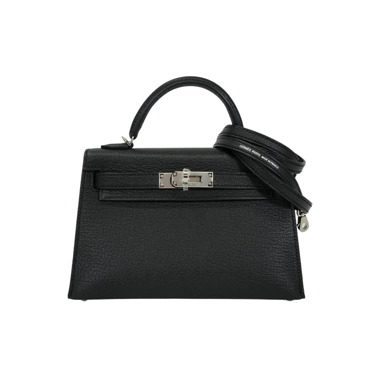 HERMES エルメス ショルダーバッグ ケリー ミニ ドゥ ケリー 20 ヴェルソ 黒 (ブラック)/オリガン シェーブルミゾル シルバー金具 W刻印 新品未使用