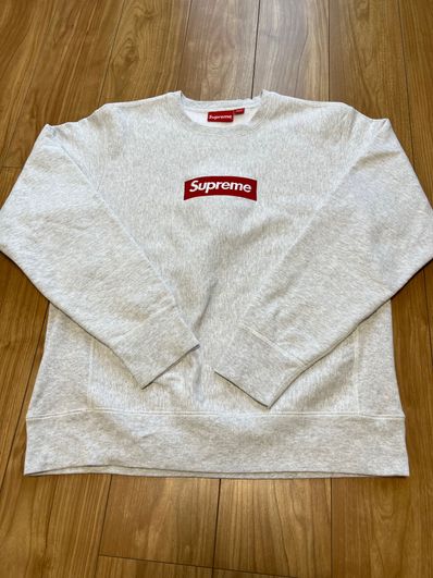 Supreme Box Logo Crewneck Sweatshirt "Ash Grey" (18FW)