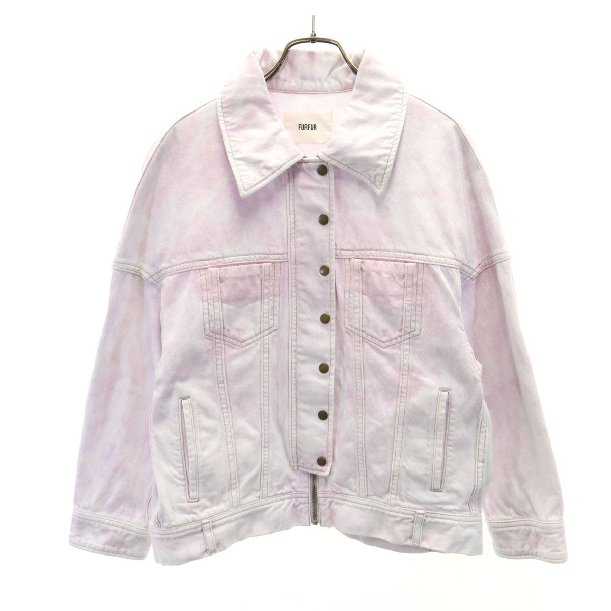 furfur ファーファー 日本製 トラッカー ジャケット F ピンクパープル系 ジージャン