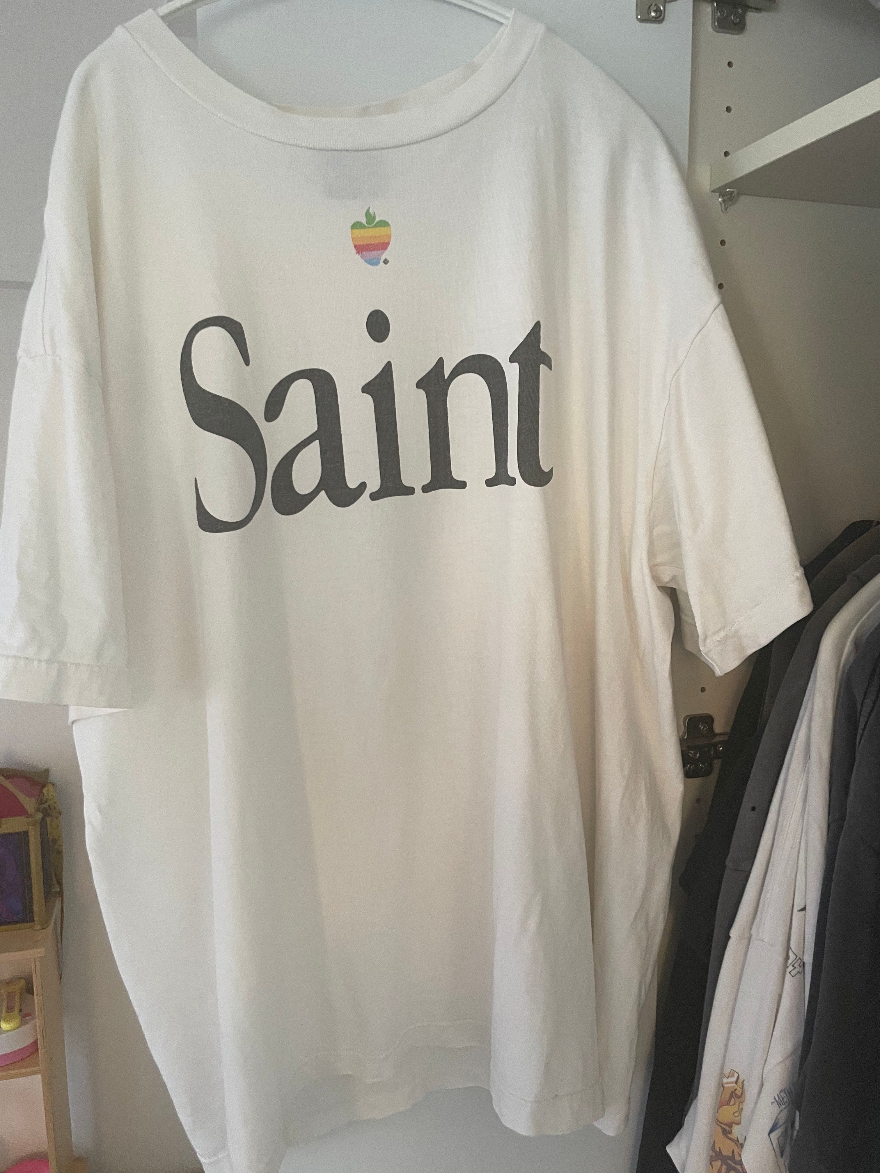 SAINT Mxxxxxx SS Tee/Heart Saint "White" SM-A23-0000-005