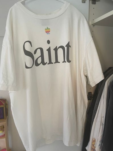SAINT Mxxxxxx SS Tee/Heart Saint "White" SM-A23-0000-005
