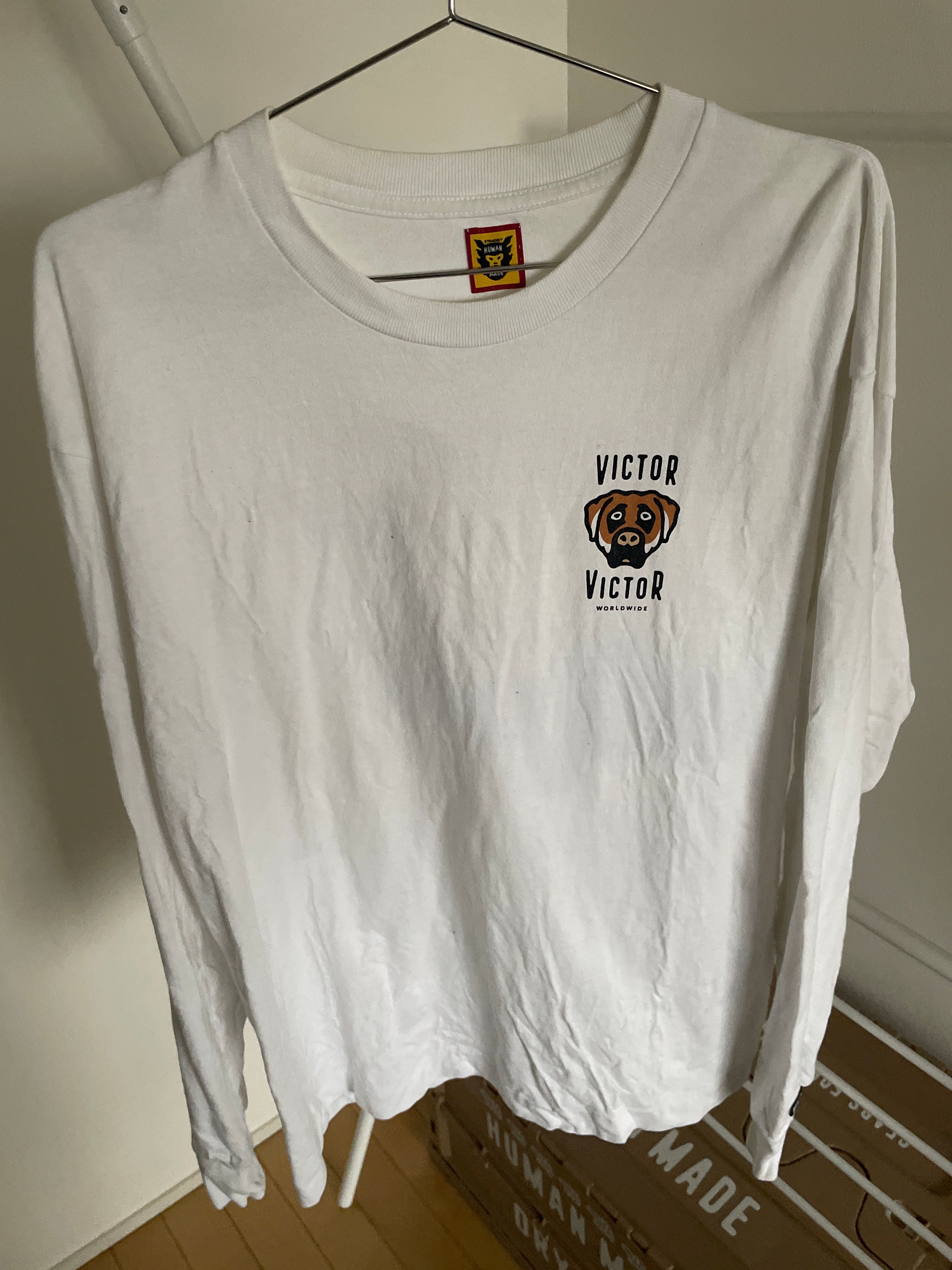 HUMAN MADE x Victor Victor L/S T-Shirt "White"