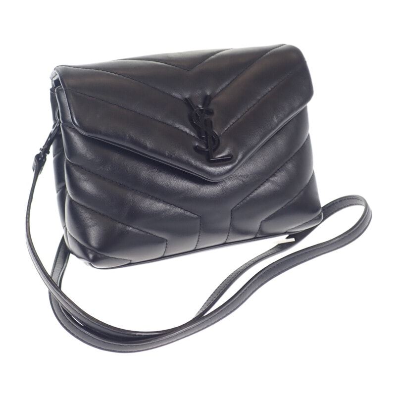 サンローラン SAINT LAURENT ルル トイバッグ 630951_DV708_1000 ショルダーバッグ カーフ ブラック レディース【中古】【Aランク】