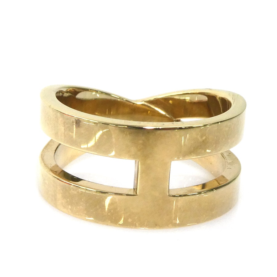 やや傷や汚れあり】エルメス HERMES スカーフリング メタル ゴールド