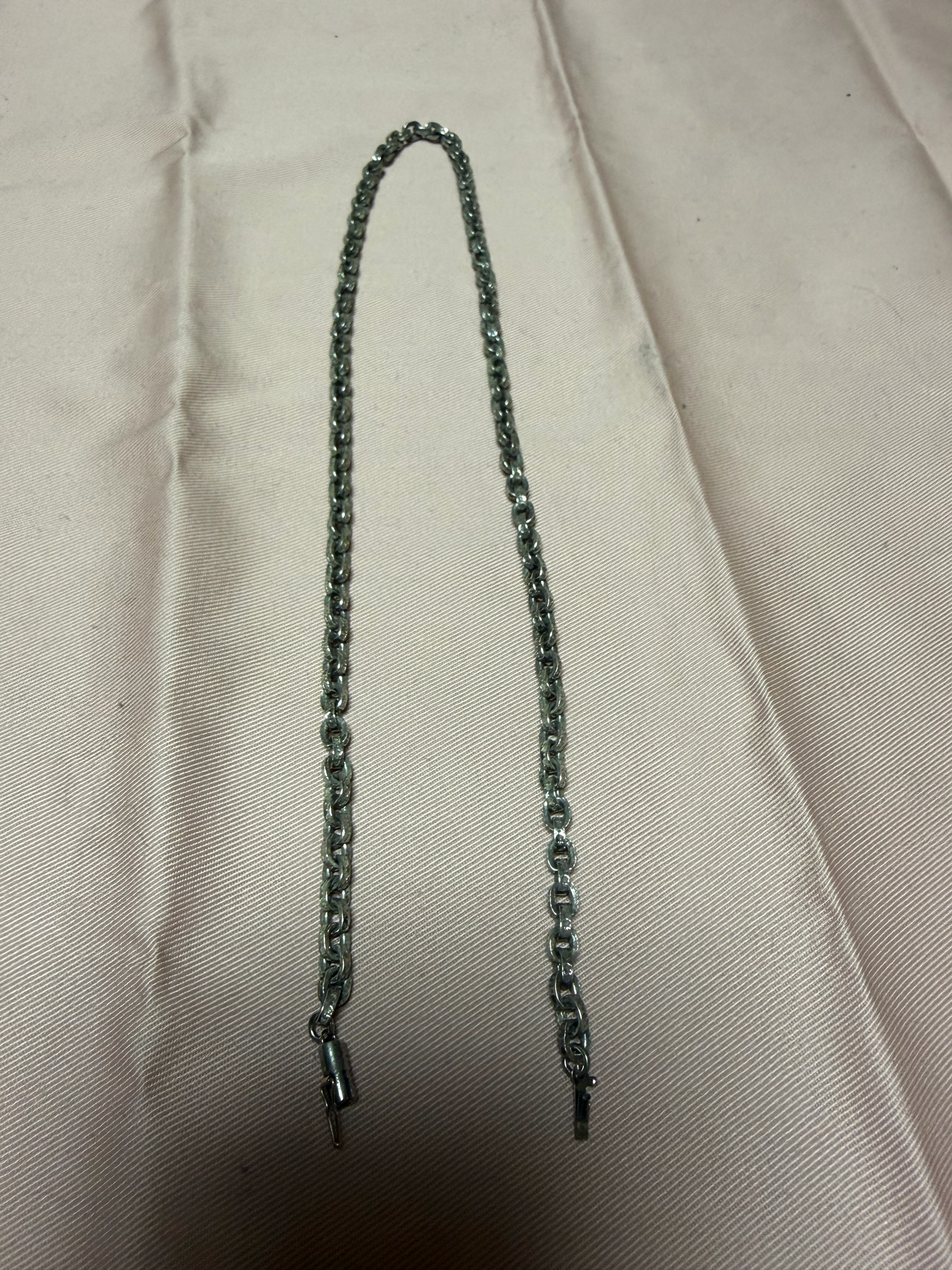 Chrome Hearts Paper Chain Necklace "Silver"