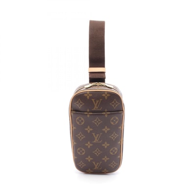 ルイ・ヴィトン LOUIS VUITTON ポシェットガンジュ ウエストバッグ ボディバッグ バッグ PVCコーティングキャンバス レザー モノグラム メンズ レディース ブラウン系 M51870 【中古】