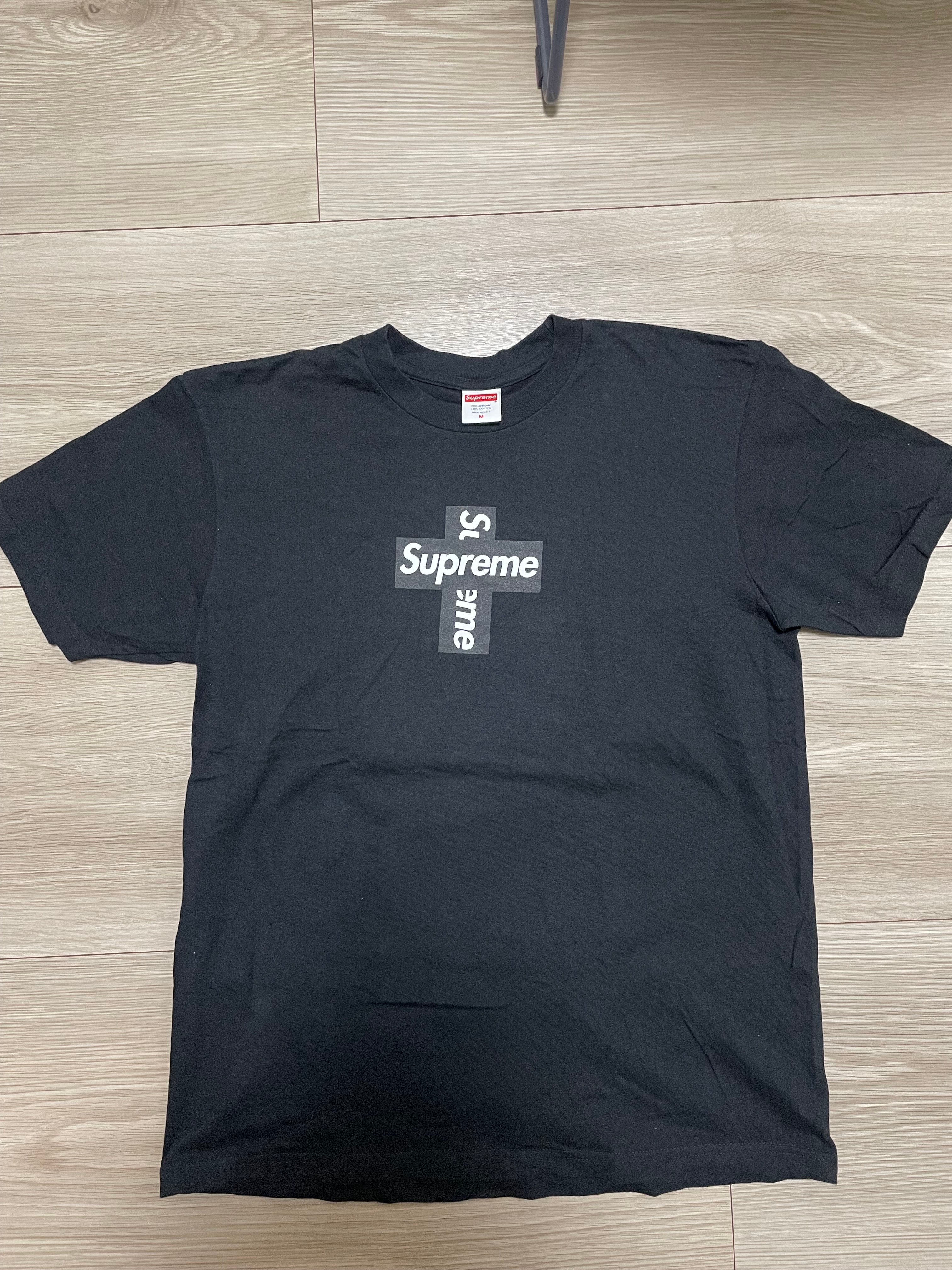 supreme cross box logo tee stockx