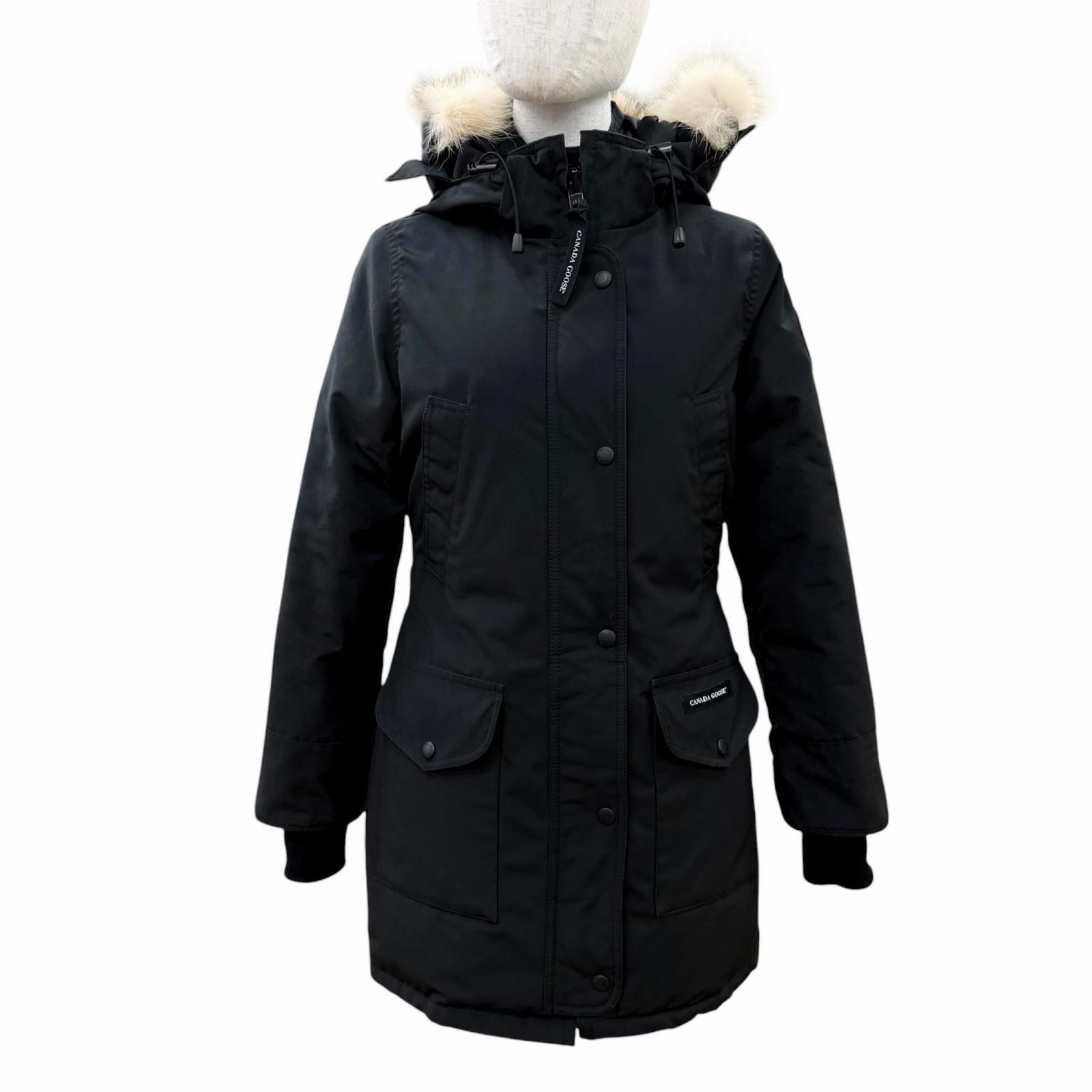 良品 カナダグース ダウンコート TRILLIUM PARKA ブラック XS