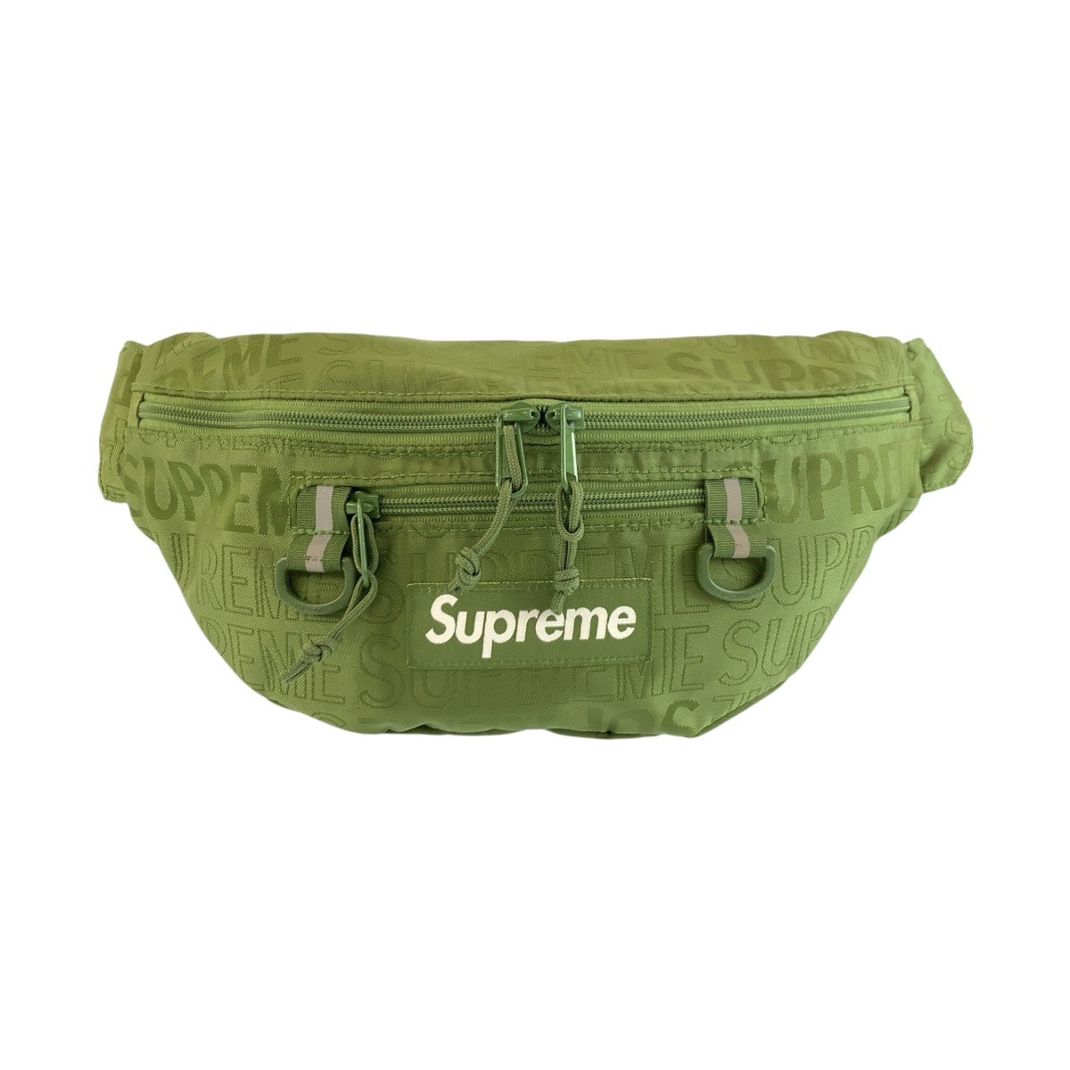 美品 Supreme シュプリーム グリーン ナイロン ボディバッグ ウエストポーチ バムバッグ 604255 【中古】