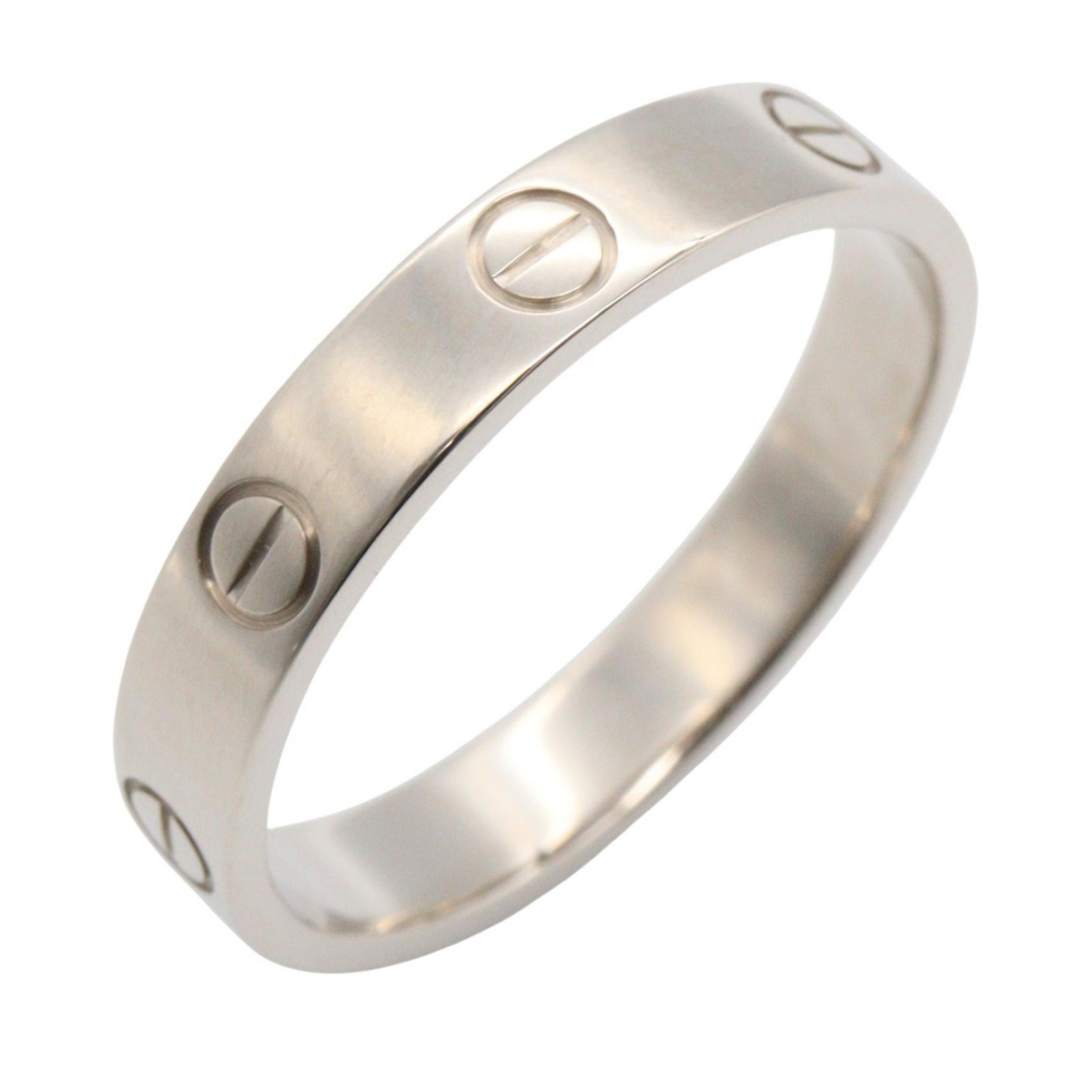 カルティエ CARTIER ミニラブリング リング・指輪 ジュエリー K18WG(ホワイトゴールド) メンズ レディース シルバー系 B4085100 【中古】