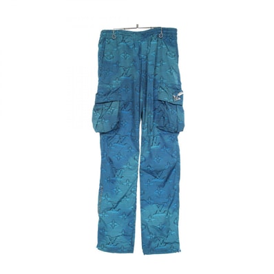 ルイ・ヴィトン LOUIS VUITTON モノグラム カーゴパンツ 衣料品 ボトムス ナイロン メンズ ブルー系 【中古】