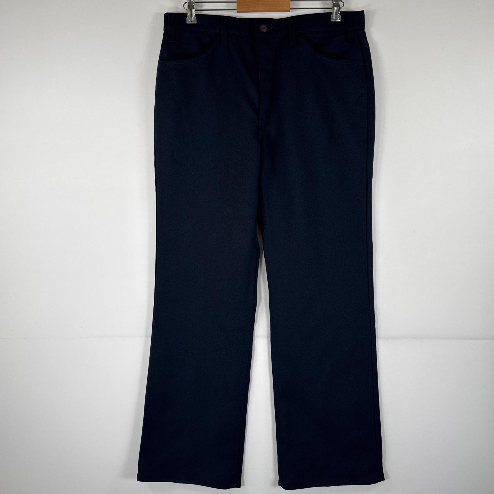 古着 90's/90年代 ヴィンテージ リーバイス Levi's スラックスパンツ ランチャーパンツ フレア ブーツカット 大きいサイズ  42TALON w36 L32  ネイビー メンズ